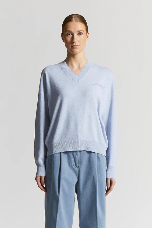 Maglia Lana Seta E Cashmere Punto Luce Donna