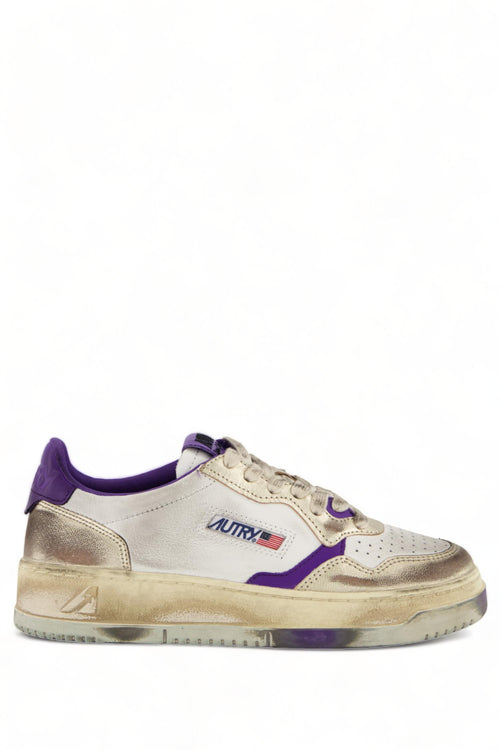 Sneakers Super Vintage Viola e Platino