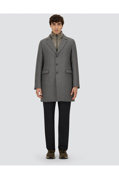 Cappotto Lana Con Pettorina Uomo