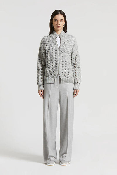 Pantalone Micro Pied De Poule Donna