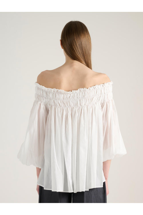 Semi-Couture Blusa Alessia Cotone Bianco