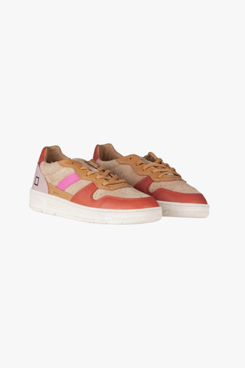 - Sneakers - 421623 - Beige/Rosso - 3