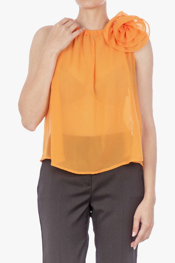 - Top - 411587 - Arancione - 3