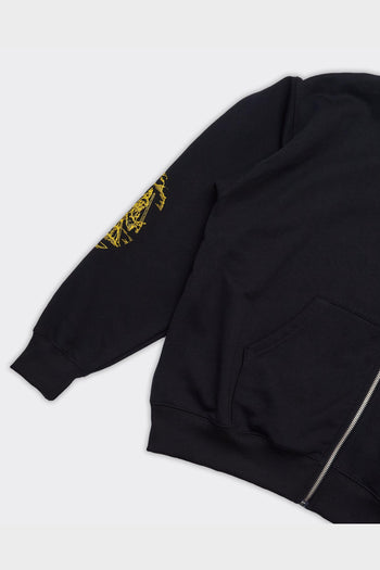 Felpa Con Cappuccio Reality Zip Nera - 4