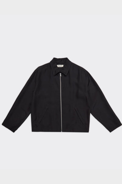 Camicia Zip Up Nera