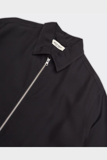Camicia Zip Up Nera - 2