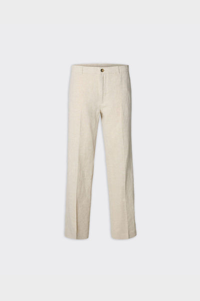 Pantalone 196 Straight Leroy Linen Blend Pure Cashmere