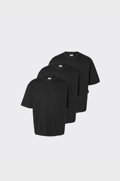 T-Shirt Loose Oscar Nero 3 Pack Nero