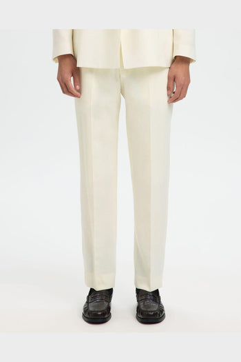 Pantalone Reg Beck Wool Blend Egret - 2