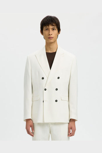 Blazer Reg Beck Wool Blend Egret - 2