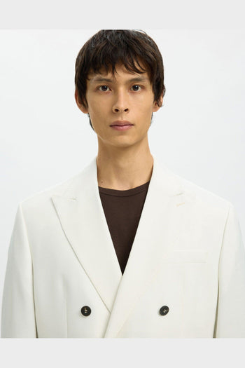 Blazer Reg Beck Wool Blend Egret - 4