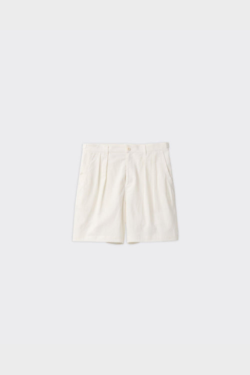 Shorts Linen Two Tuck Bianchi