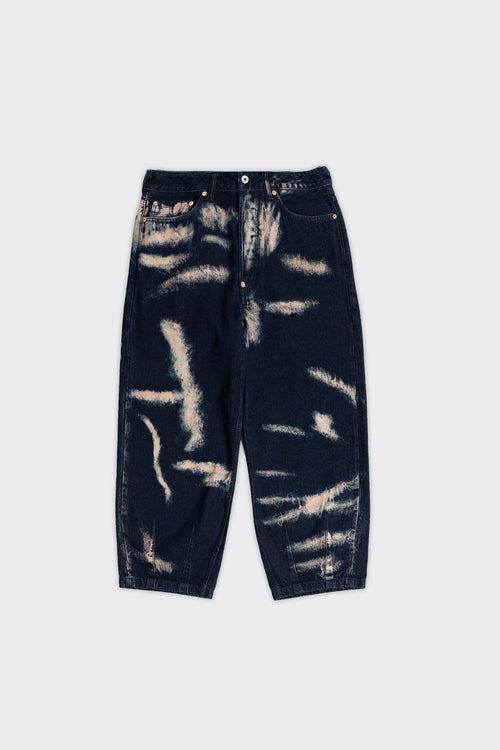 Jeans Tie-Dye Printed Seagull Denim Indigo