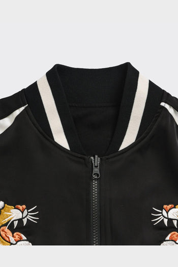 Giacca Varsity Reversibile Jpn Ska Nera/Bianca - 4