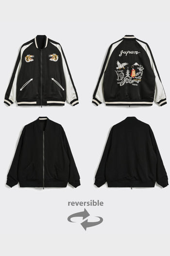 Giacca Varsity Reversibile Jpn Ska Nera/Bianca - 9