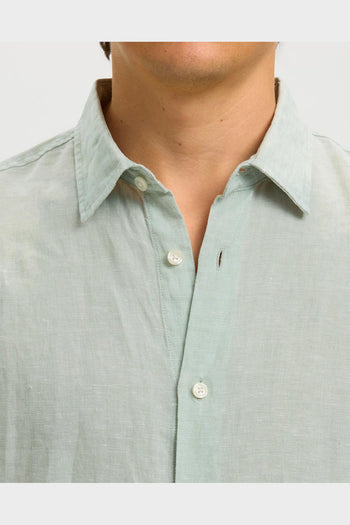 Camicia Regkylian Linen Aqua Gray - 3