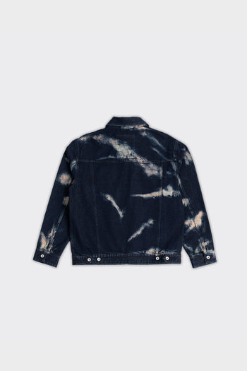 Giacca Tie-Dye Printed Seagull Denim Indigo - 2