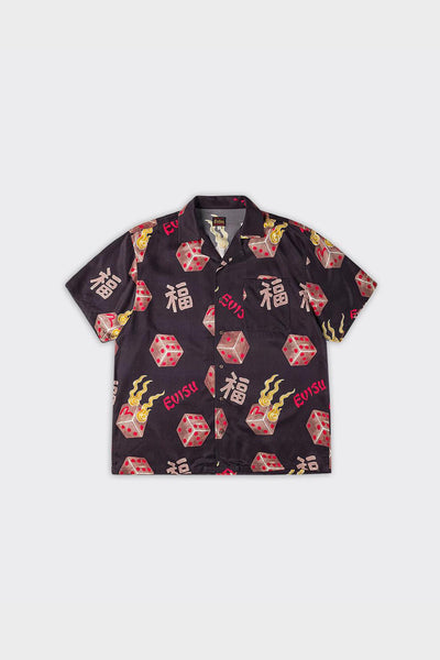 Camicia Allover Printed Aloha Nera