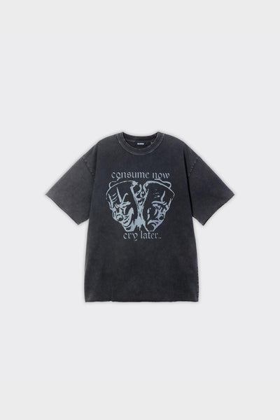 T-Shirt Two Face Charcoal