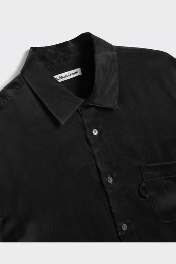 Camicia Curtis Fluid Nera - 2