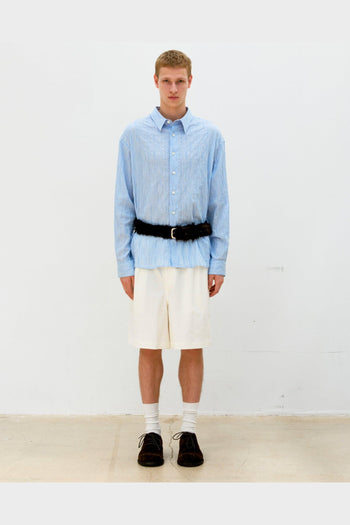 Shorts Linen Two Tuck Bianchi - 2