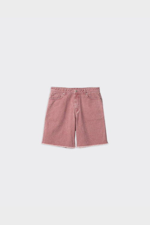 Shorts Cut Off Washed Light Pink