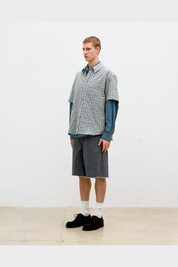 Camicia SS Alternative Wrinkle Washed Khaki Beige - 2