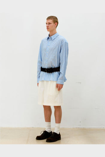 Shorts Linen Two Tuck Bianchi - 3