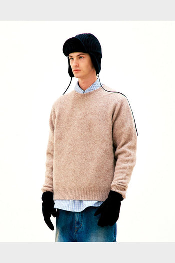 Maglione Crewneck Hairy Alpaca Blend Rosa Beige - 2