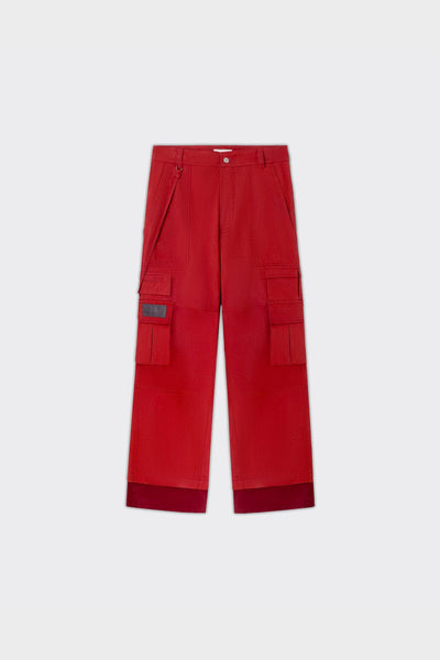 Pantalone Cobalt Cargo Faded Rosso