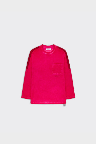 Longsleeve Velcro Applique Cherry Red