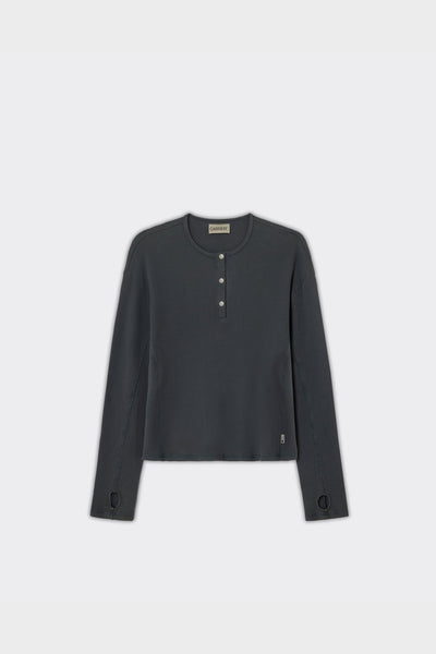 Longsleeve Lis Henley Grigia