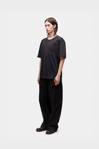 T-Shirt Semi Overfit Supima Cotton Nera - 2