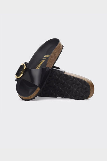 Ciabatta W Madrid Big Buckle Shine Black Natural Leather - 4