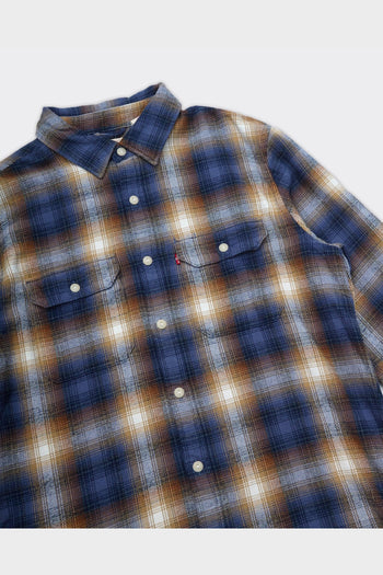 Camicia Jackson Worker Plaid Vintage Indigo Blue - 2