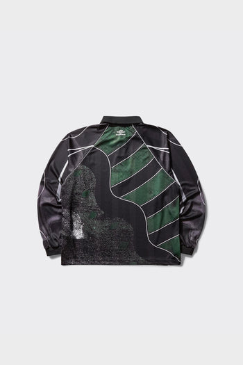 Longsleeve Polo 95 96 Dark Green/Black - 2