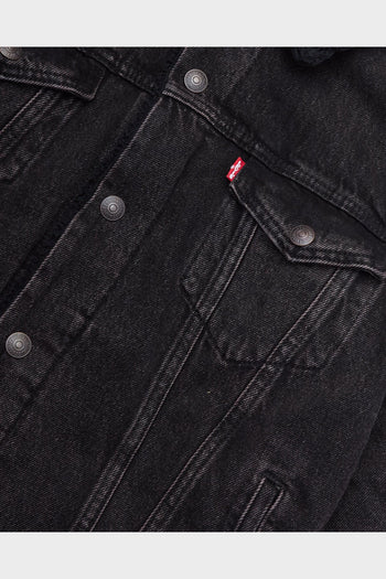 Giacca Denim Type 3 Sherpa Trucker Nero - 5