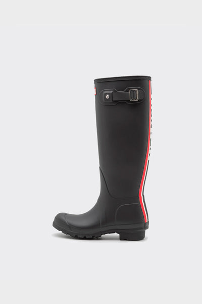 Tall Boots Womens Tri-Colour Logo Backstrap Nero