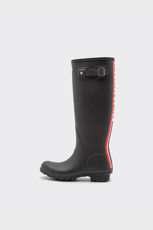 Tall Boots Womens Tri-Colour Logo Backstrap Nero