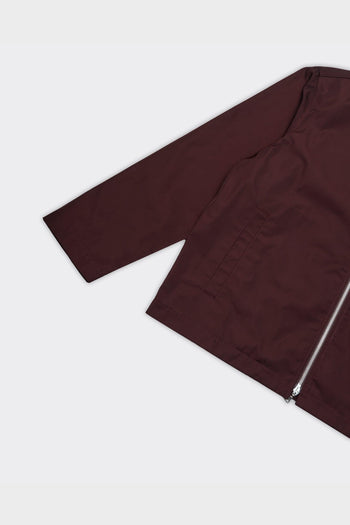 Camicia Zip Up Slim Bordeaux - 3