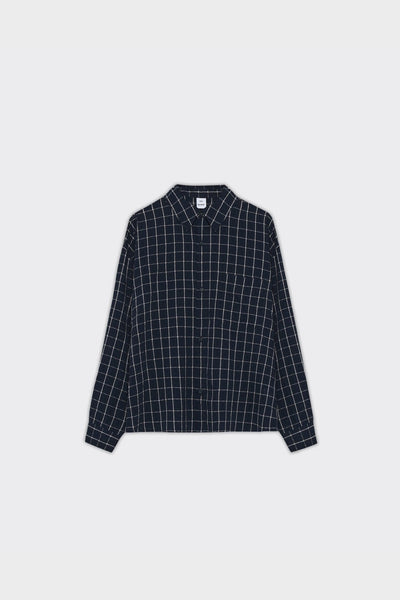 Camicia Maza Check Navy Blue