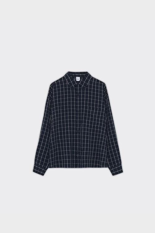Camicia Maza Check Navy Blue