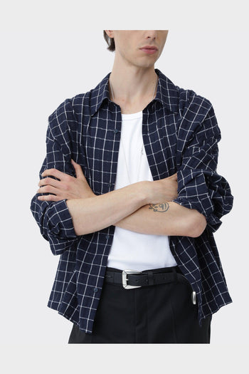 Camicia Maza Check Navy Blue - 2