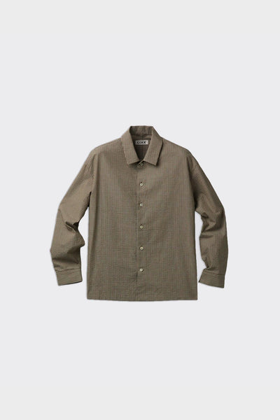 Camicia Louge Stripe Cotton Khaki