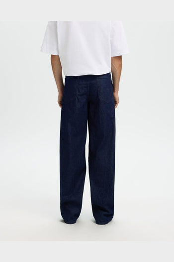 Jeans Wide Fit Be Lando Rinse Denim Dark Blu - 3
