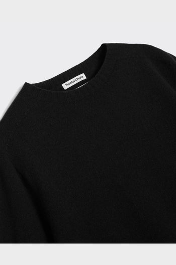 Crewneck Knit Suedehead Nera - 2