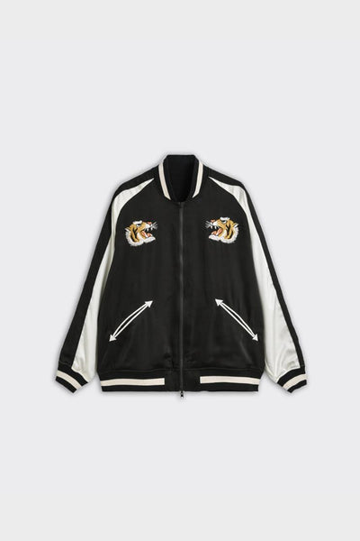 Giacca Varsity Reversibile Jpn Ska Nera/Bianca
