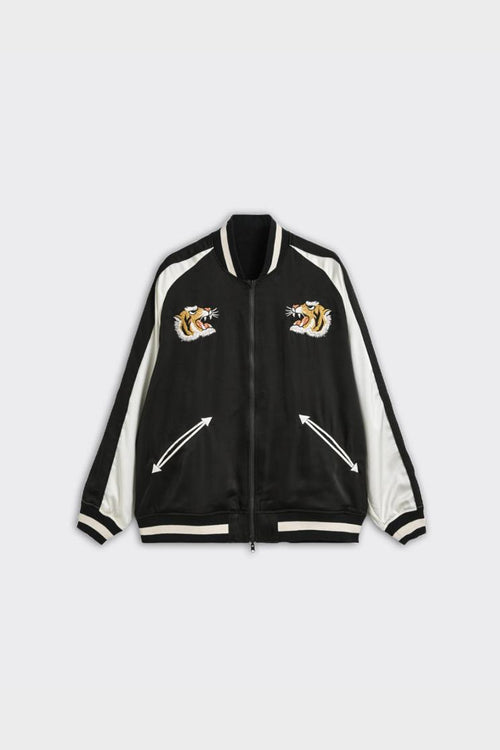 Giacca Varsity Reversibile Jpn Ska Nera/Bianca