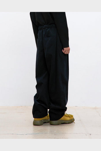 Pantalone Double Pleated Washed Nero - 3