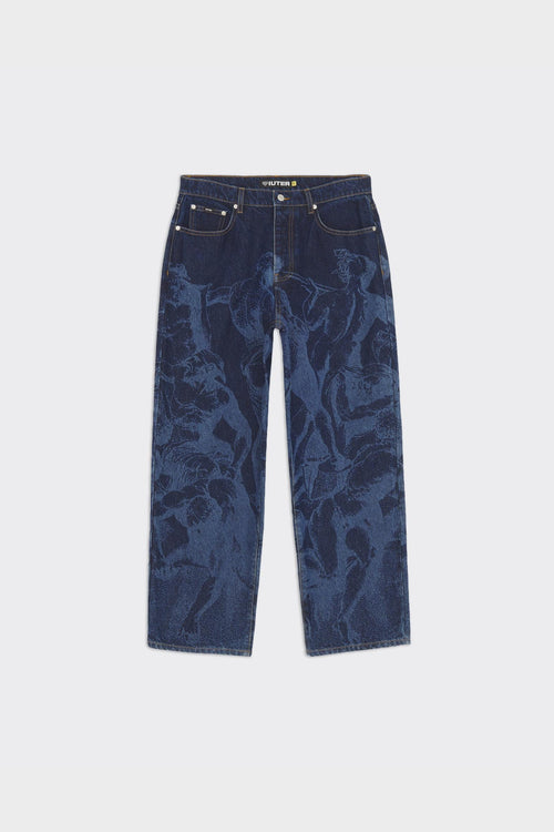 Jeans Baggy Battle Laser Denim Rinse